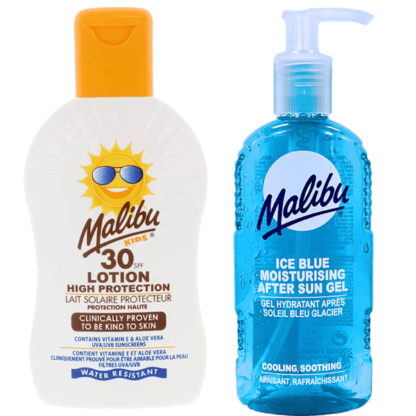 Malibu Protective Balm For Children Spf30 200Ml + After Sun Gel 200Ml