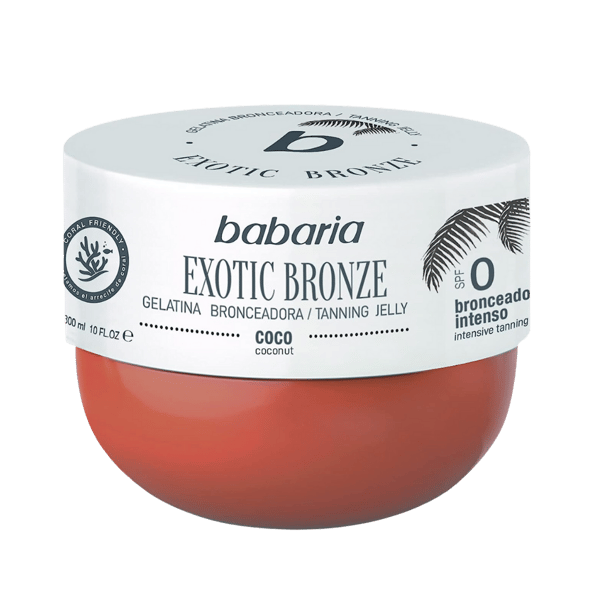 Babaria Sun & Protect SPF0 Bronzegelé 300 ml – Kokos & Gulerod