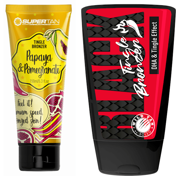 Supertan Papaya & Granatæble + Wild Tan Black Grindelfri