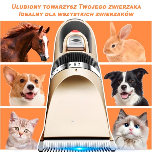 Tyst Klippmaskin För Hund Och Katt Grooming-Set 12I1