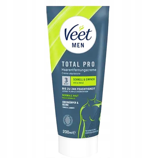 Miesten Tehokas Veet Karvanpoistovoide, Aloe & E-Vitamiini, 200 Ml