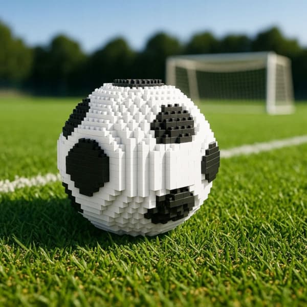 Fotboll Byggblockset Med Armband, 864 Delar