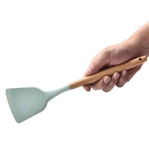 Kökstillbehör Set Köksredskap 12 St. Silikon Bambu Set Matt