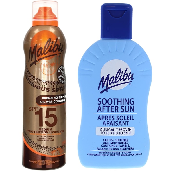 Malibu Spf15 Kokosolja 175Ml + After Sun Balm 200Ml