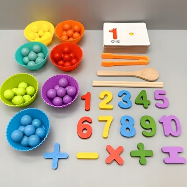Interaktiivinen Montessori-Laskentasetti