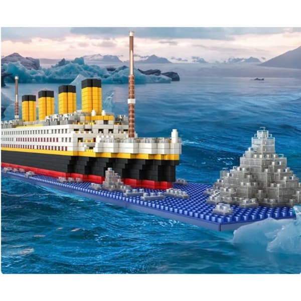 Titanic Skibsbyggeklodssæt 1860 dele Stor Model 14+