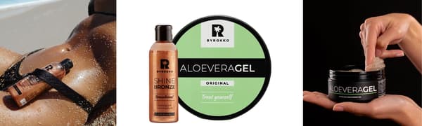 Byrokko Aloe Vera Cooling Gel + Shine Bronze