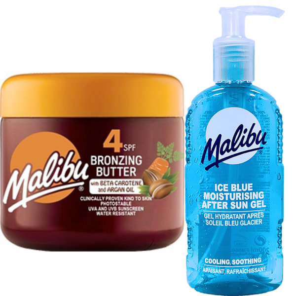 Malibu Tanning Accelerator Spf4 300Ml + After Sun Gel 200Ml