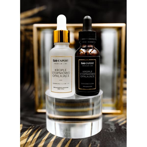 TanExpert Diamond Glow 2.0 Brun-utan-sol Droppar Ansiktsserum 30ml Glow