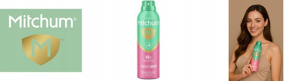 Mitchum Avancerad Kontroll Deodorantspray För Kvinnor 200 Ml - Puder Frisk