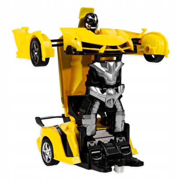 RC Robotbil 2i1 Transform Drift Lys Lyde 360 Gul