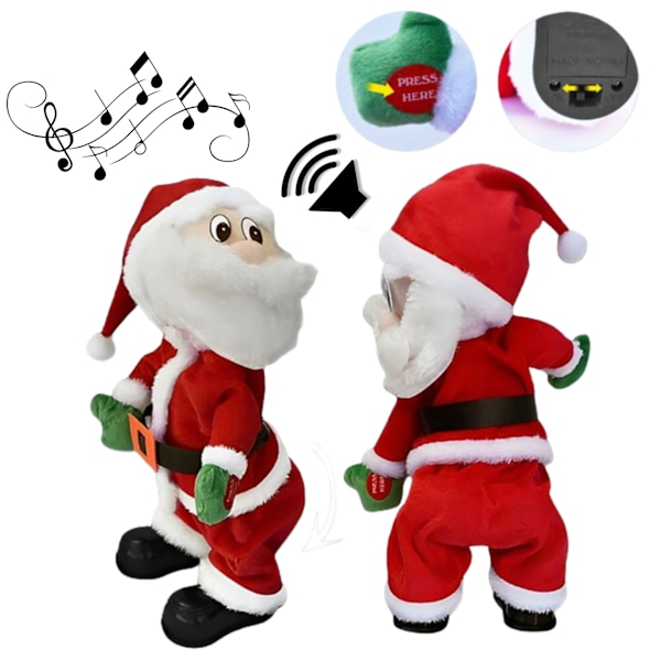 Sjungande Dansande Tomteleksak Juldansande Jultomte