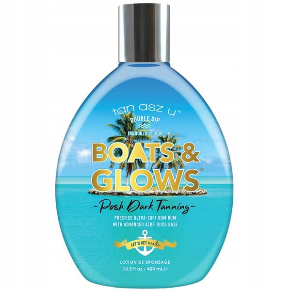 Tan Asz U Boats & Glows Brun- Och Solarieskräm Med Bronzer 400 Ml
