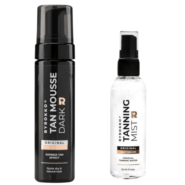 Byrokko Tan Mousse Dark + Itseruskettava Sumu 100Ml