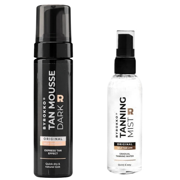 Byrokko Tan Mousse Dark + Self-Tanning Mist 100Ml