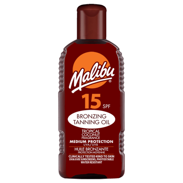 Malibu Sunscreen Oil Spf15 200Ml + After-Sun Balm 200Ml