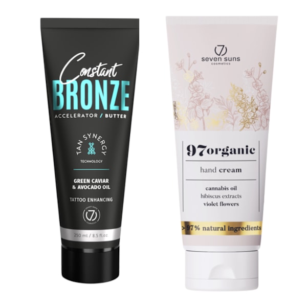 7Suns Constant Bronze Accelerator Butter 250Ml + Hand Cream 75Ml Gratis