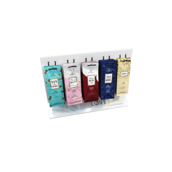 7Suns Sachet -Näyttöteline, 5 Tuotetta/Pussia