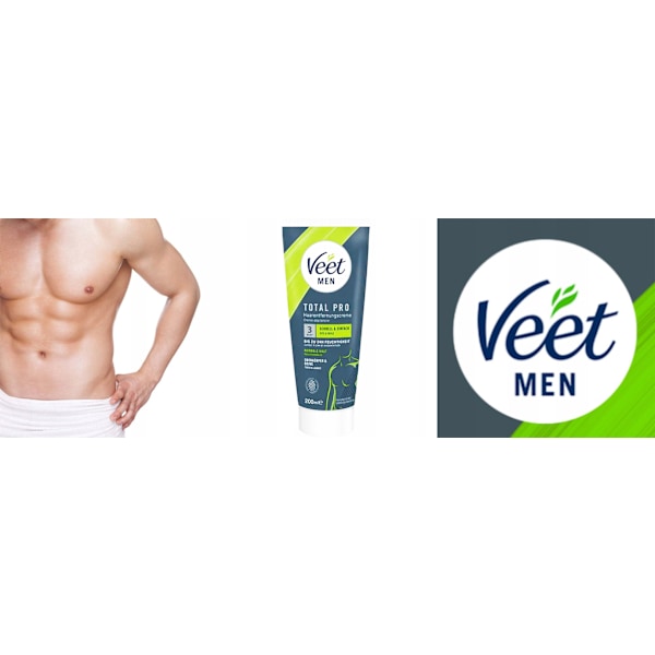 Veet För Män Avancerad Depilationskräm För Bröst 200 Ml