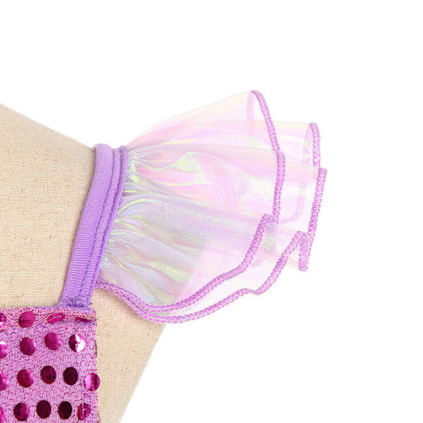Lilla Sjöjungfrun Ariel Prinsessdräkt Barn Utklädnad Flickor Cosplay Födelsedagsfest Only Accessories 3pcs One Size