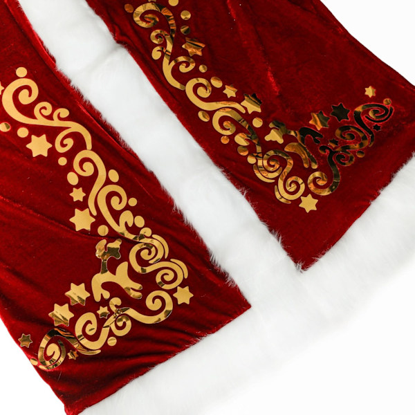 Jul Tomte Cosplay Vuxen Kostym Maskerad Party Dräkt Outfit Jul only Beard one size