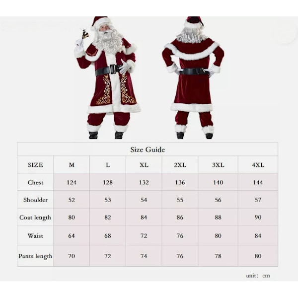 Jul Tomte Cosplay Vuxen Kostym Maskerad Party Dräkt Outfit Jul Luxury women's clothing 2XL
