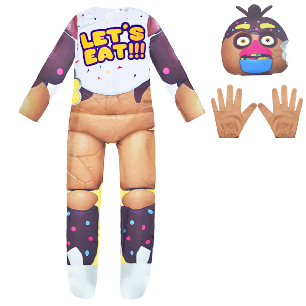 Barn Vuxna Five Nights at Freddy's FNAF Jumpsuit Kostym Party Cosplay Kläder #F 140cm