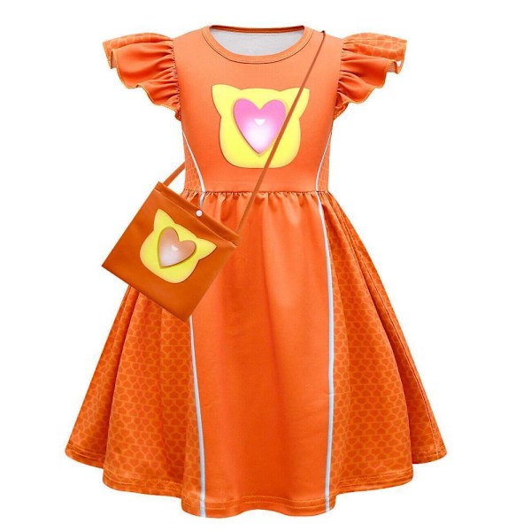 Super Kitties Barn Cosplay Klänning Flickor Prinsesskjolar Halloween Karneval Kostymer #2 dress 100