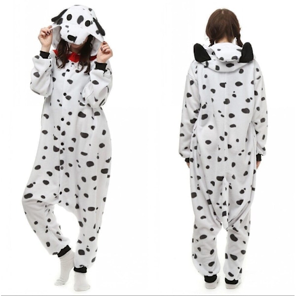 Dalmatinerdräkt för vuxna Pyjamas Maskerad Unisex Jumpsuit Onesie01 Sovkläder A pair of socks