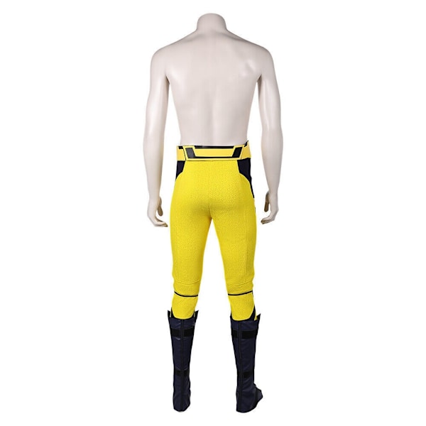 Deadpool 3 Wolverine Logan Cosplay kostym Gula byxor med knäskydd set Men M
