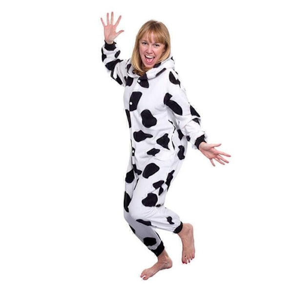 Unisex Vuxen Ko Kigurumi Djurdräkt Pyjamas Onesie Cosplay HET L