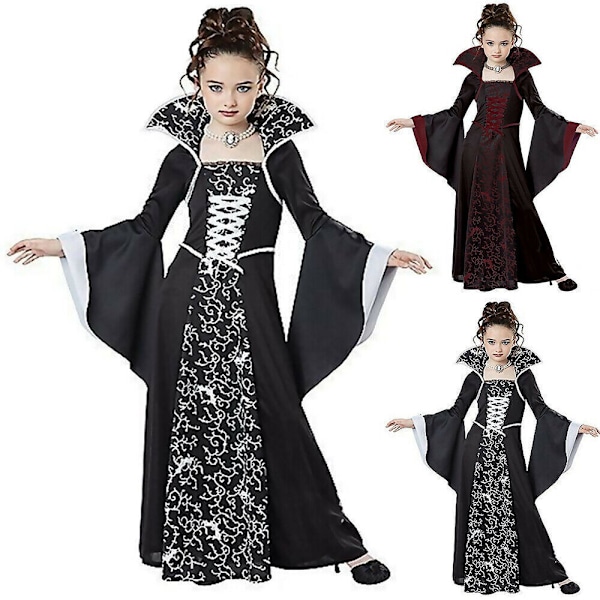 Kunglig Vampyr Cosplay Kostym Barn Maskerad Halloween Fest Flickor Drottning Häxa Only Headband One Size