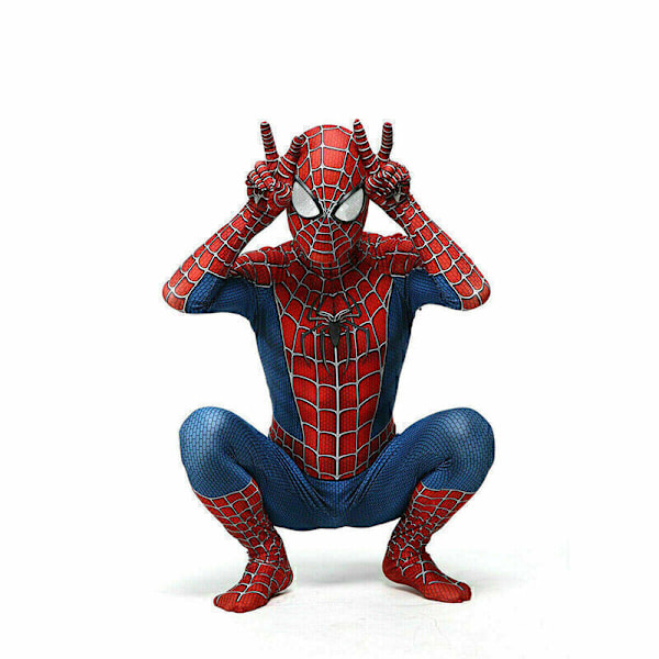 Superhjälte Spiderman Vuxen Cosplay Kostym Party Festival Halloween NY / Kids 110-120cm / 6-7 Yrs