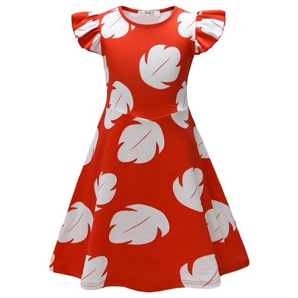 💎💎Stitch-dräkt för barn Flickor Lilo Party Cosplay Klänning Pojkar Stitch Jumpsuit NY Red 130