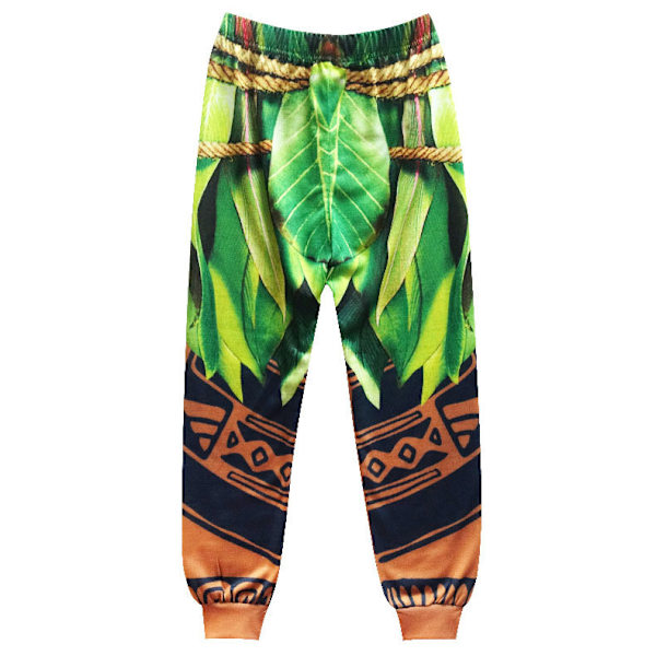 Lös passform pyjamas set för barn pojkar Maui Kostym Outfits Cosplay Pyjamas Sovkläder 120cm