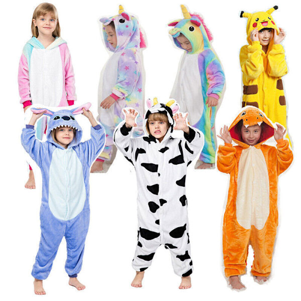 Barn Pyjamas Flickor Pojkar Flanell Sovdräkt Hoodie Cosplay Party Julklapp Het A pair of socks One Size