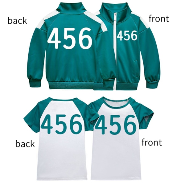 Barn Överlevnadsspel Cosplay Dragkedja Tröja Flickor Pojkar Långärmad Toppar Jacka #456 printing T 170cm