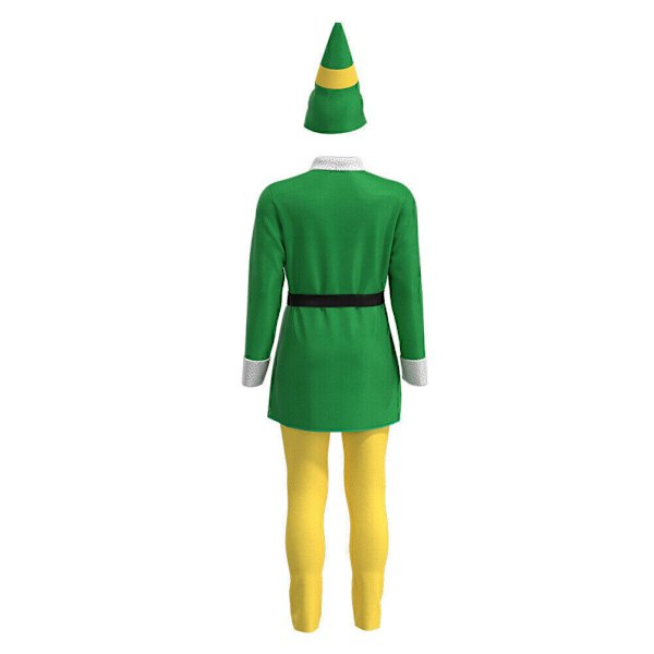 Barn Vuxna Buddy the Elf Kostym Tomtefest Cosplay Maskeradkläder~ 2 pairs of stockings One Size