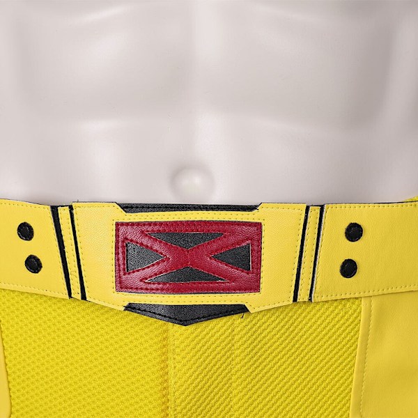 Deadpool 3 Wolverine Logan Cosplay kostym Gula byxor med knäskydd set Men S