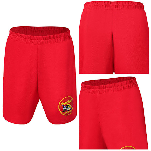Baywatch C.J. Parker Cosplay Kostym Röda Badshorts Byxor Halloweenfest Men L