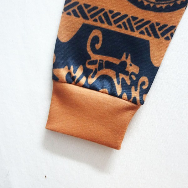 Lös passform pyjamas set för barn pojkar Maui Kostym Outfits Cosplay Pyjamas Sovkläder 120cm