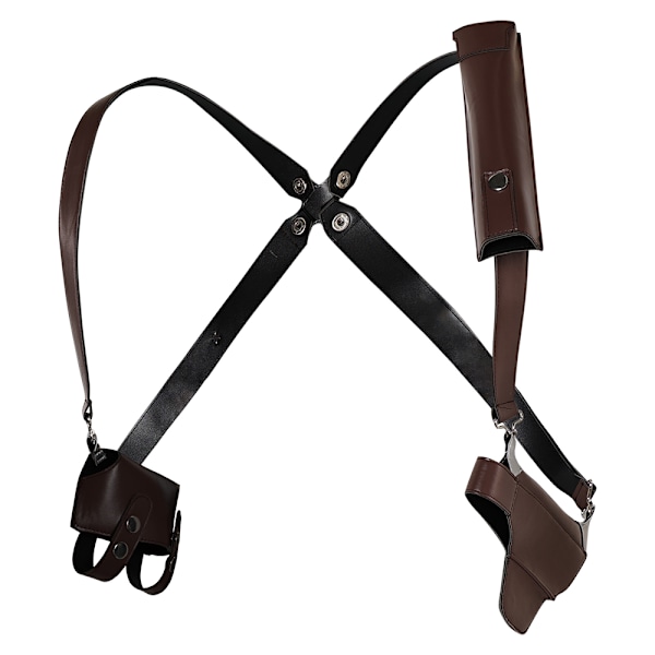 Resident Evil 4 Remake Leon Scott Kennedy cosplay Bärrem Hölster+Handskar Only Gloves One Size