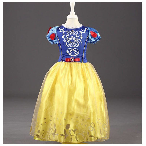 Snövit Cosplay Flickor Deluxe Prinsessklänning Smink Party Halloween Kostym Only Headband One Size