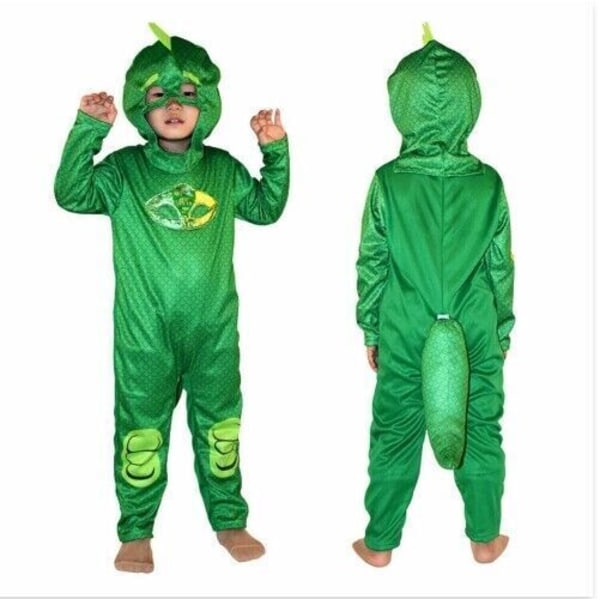 PJ Masks Kostym Pojkar Flickor Superhjälte Barn Maskerad OFFICIELL Utrustning Gekko  Cape+Mask One Size