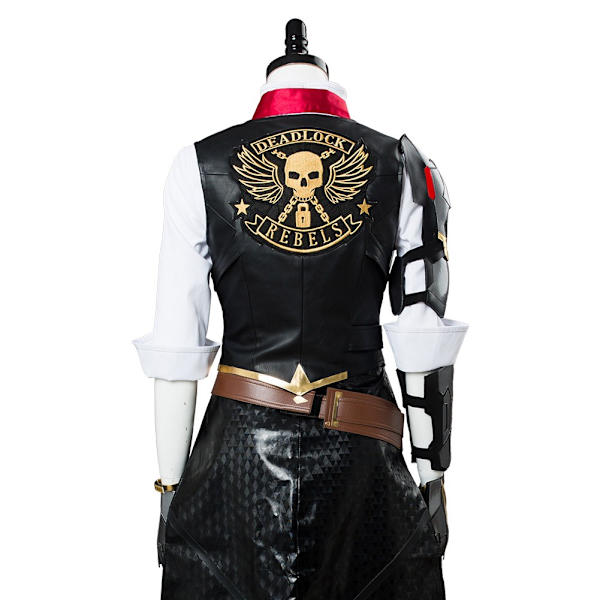 Anime Overwatch OW 2 Ashe Cosplay Deluxe Kostym+Hatt+Peruk Halloween Heldräkt Only Costume Women XL