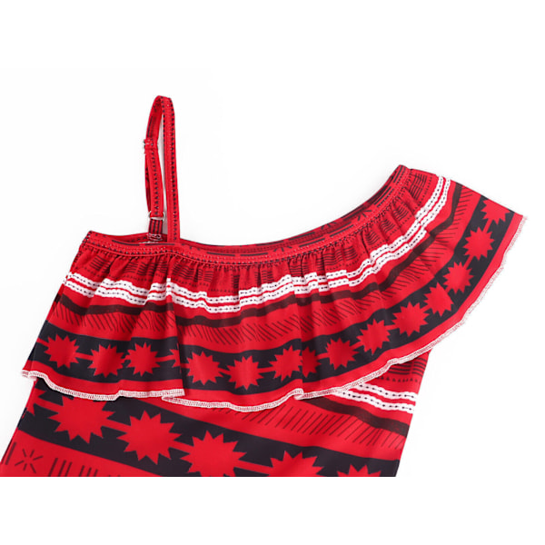 Barnkostym Moana Prinsessa Flickor Cosplay Maskeradklänning Halsband Uppsättningar-* Only Wig One Size