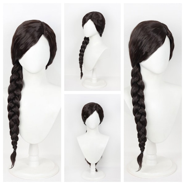 Wicked: Elphaba Glasögon/Svart Flätad Peruk Hår Halloween Elphaba cosplay rekvisita Only Wig One Size