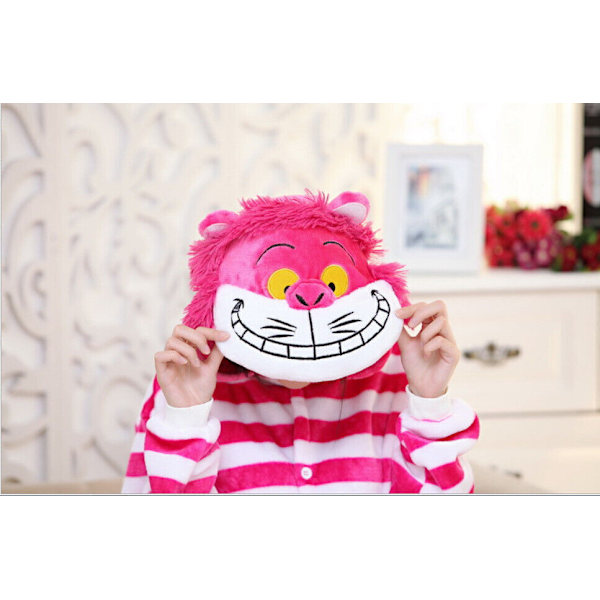 Cheshire Cat Kigurumi Pyjamas Cosplay Kostym Tecknad Sovkläder för Vuxna/Barn A pair of socks