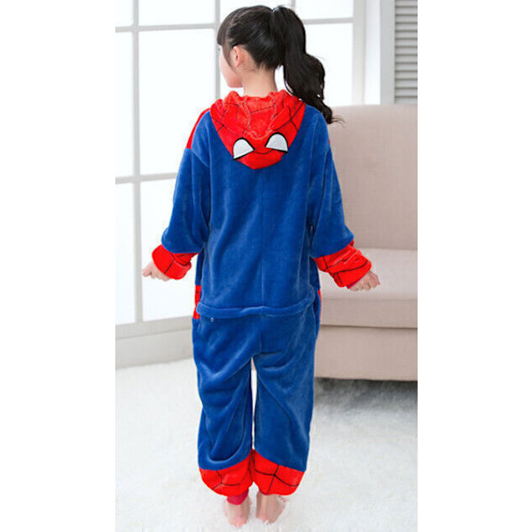 Spider-Man Kostym Kigurumi för Vuxna Barn Unisex Onesie11 Cosplay Djurpyjamas 130 CM
