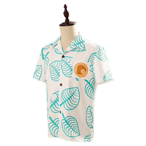 Animal Crossing: New Horizons Tom Nook Cosplay Halloween Kortärmad Tryckt Topp Men M